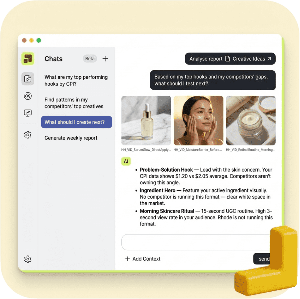 Segwise generating a data-backed creative brief from winning patterns