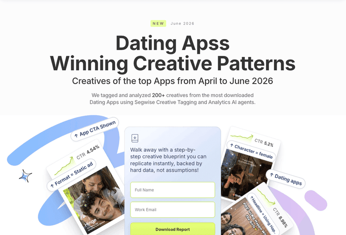 Winning Creative Patterns in Dating Apps - Q2 2026 report cover